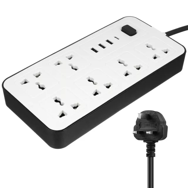 Surge Protector Power Strip Household Charging Socket Flat Plug USB Charging(UK