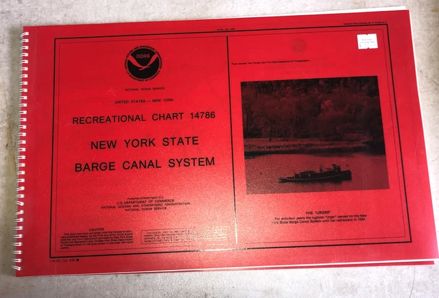 1991 NOAA navigational ￼Charts New York State Barge Canal System