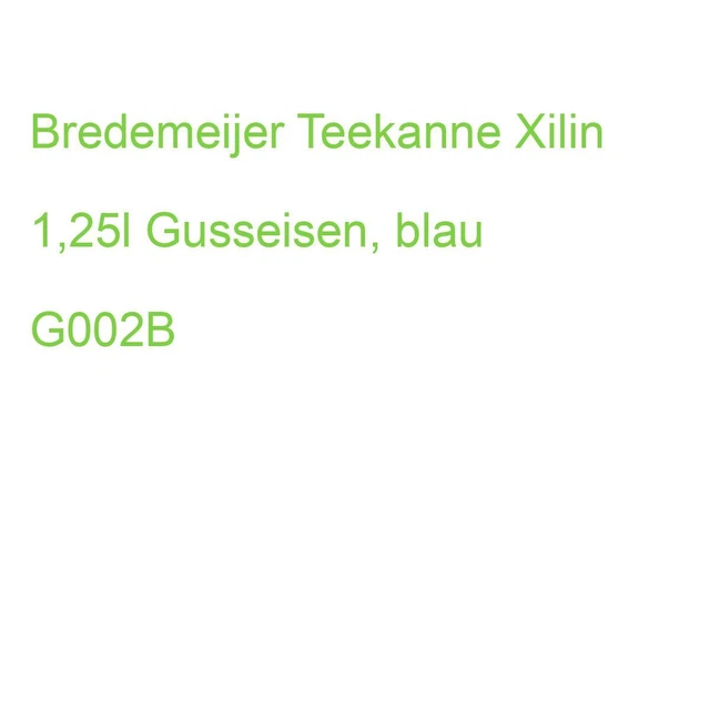 Bredemeijer Teekanne Xilin 1,25l Gusseisen, blau G002B (8711871352380)