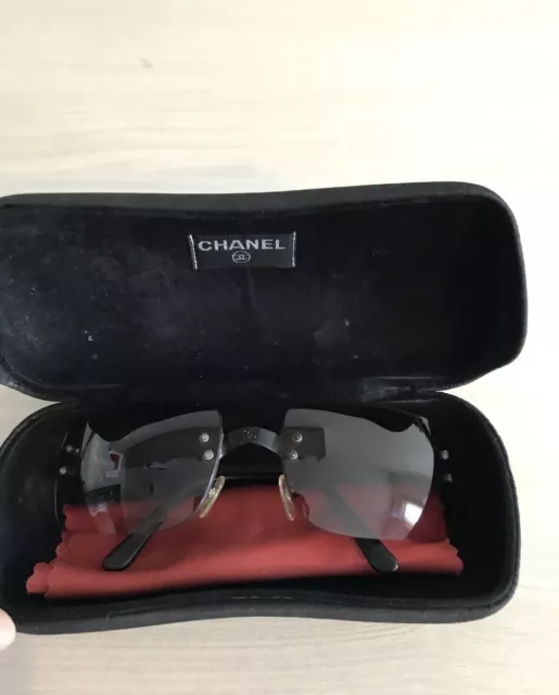 chanel blue lens sunglasses vintage