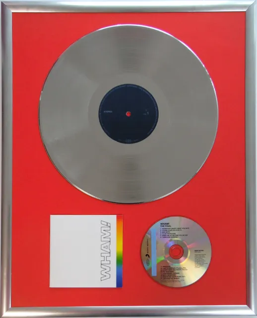 Wham The Final gerahmte CD Cover +12" Vinyl goldene/platin Schallplatte