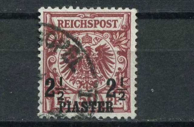 DP Türkei 2 1/2 Pia. Adler 1889 (lebhaft)bräunlichrot Attest (S7074)