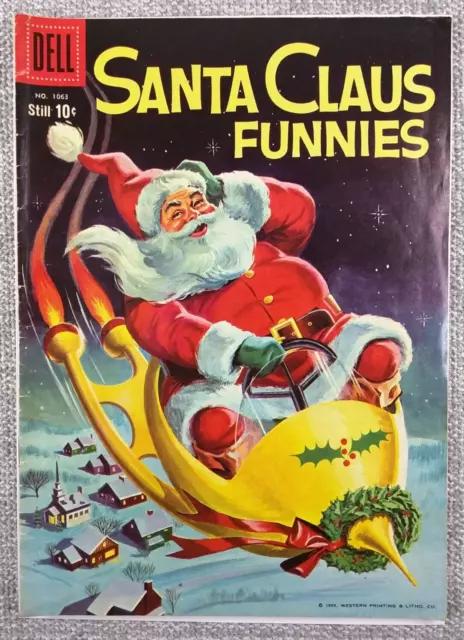 Santa Claus Funnies (1959) Dell Four Color #1063 Christmas Comic Book
