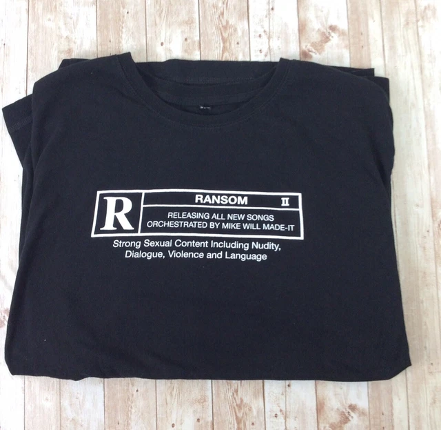 Ransom 2 T Shirt  Hip Hop Rap Rihanna Kendrick Lamar Gucci Mane  Future 2XL RARE