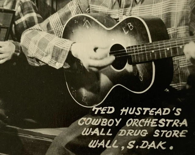 Old South Dakota Drug Store Ted Hustead’s Cowboy Orchestra RPPC Postcard Set ~