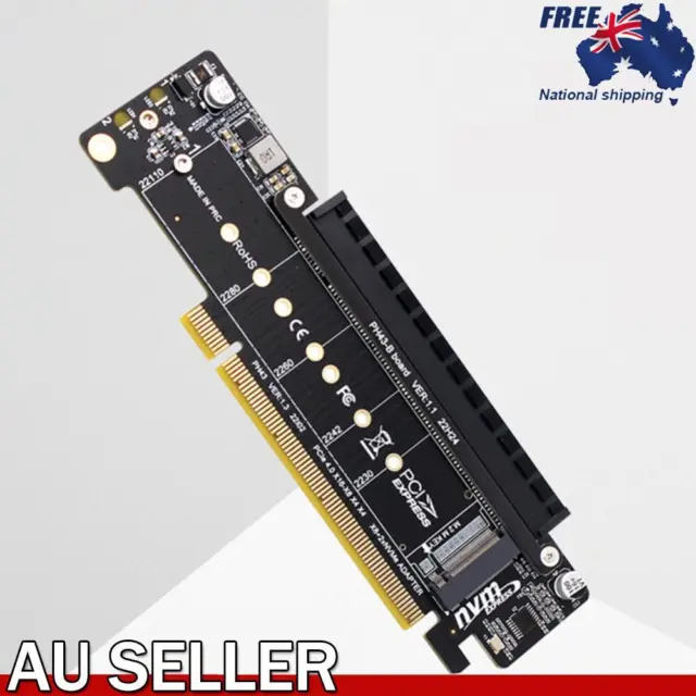 PCIe X16 To X8+X4+X4 M.2 PCIE Adapter PCIE4.0 Support 2280/2260/2242/2230 SSD