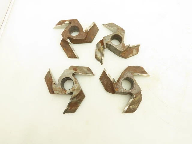 1" Bore Shaper Cutter Head Molding Trim Profile Round Lot of 4