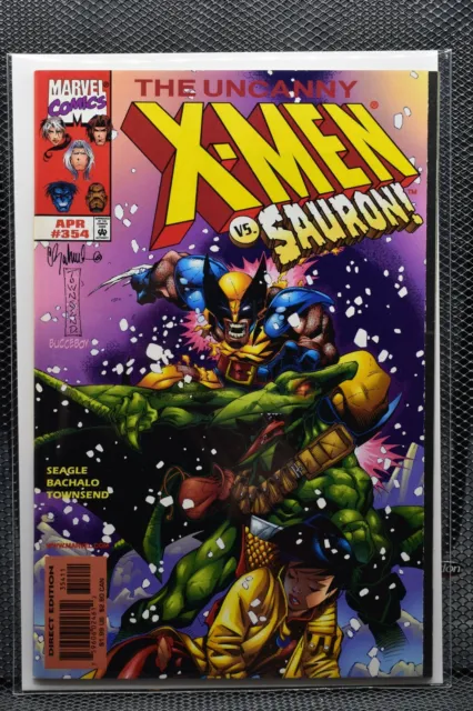 Uncanny X-Men #354 Marvel Comics vs Sauron Gambit Magneto Rogue Wolverine 9.6