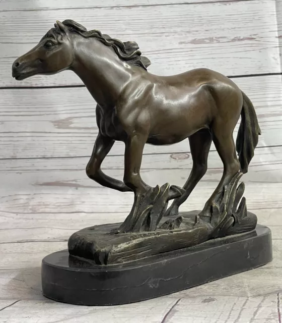 Majestic Arabian Horse Figurine: Stunning Bronze Sculpture for Collectors