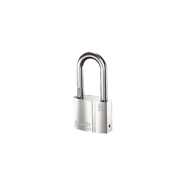 ABLOY PL330/50B-KD Keyed Padlock,1 in,Rectangle,Silver