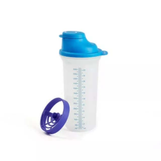 Tupperware EZ Shaker Blue Quick Shake All In One 350ml 12 oz. new