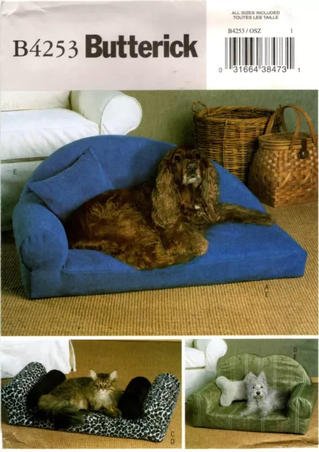 Butterick B4253 Pet Beds & Pillows Sewing Pattern Uncut