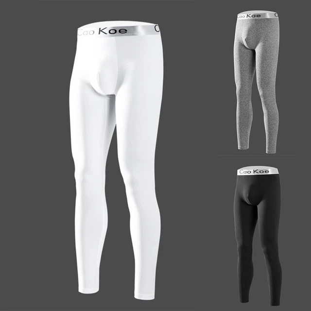 Pantaloni termici uomo biancheria intima primavera inverno parte inferiore morbida calda tinta unita