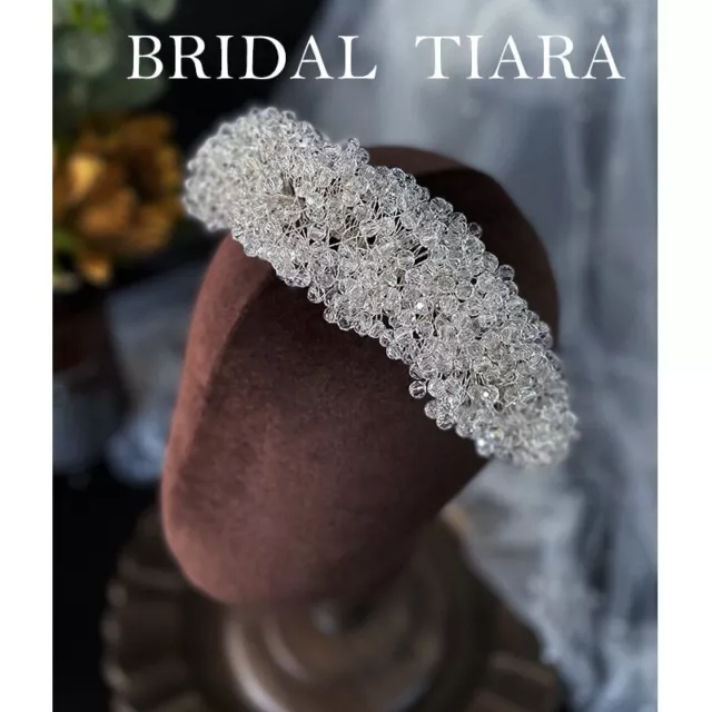 Banda de cristal para el cabello aro de novia tiara diademas corona boda joyería para el cabello