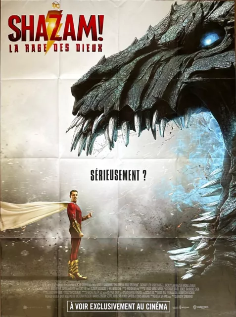 Affiche Cinéma SHAZAM - LA RAGE DES DIEUX 120x160cm Poster / DC COMICS