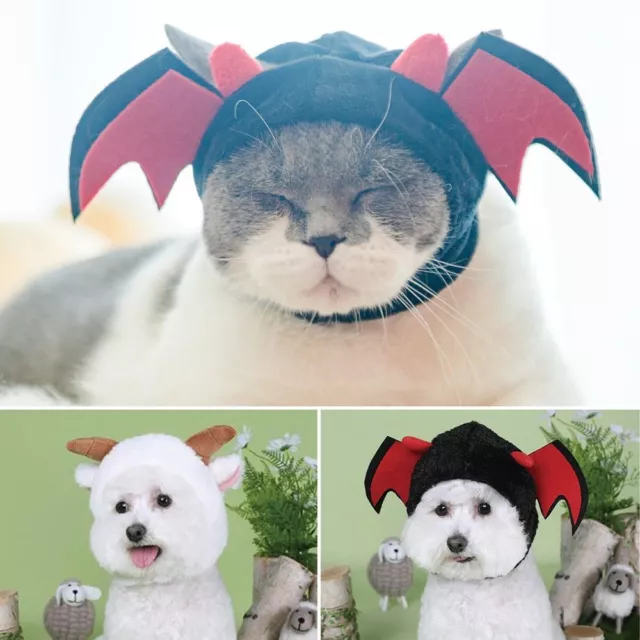 Fleece Cat Cap Cross-Dressing Pet Headgear Fashionable Pet Headwear  Dog