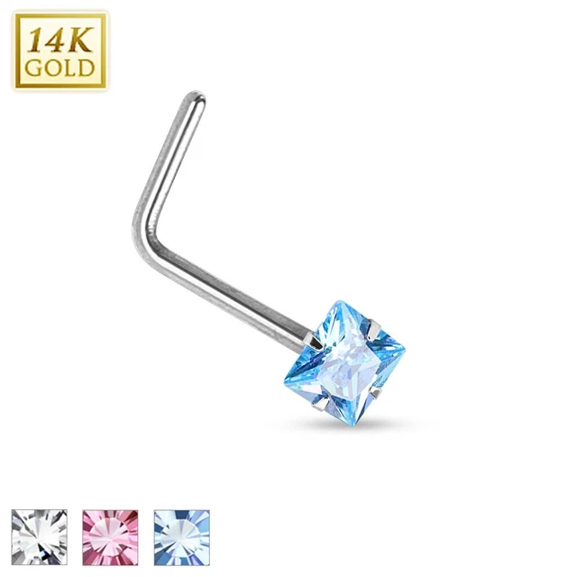 Piercing microdermal opale or jaune 14 carats Piercing microdermal opale or jaune 14 carats