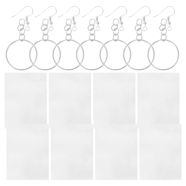 2-6 Pouces Clair Acrylique Ornement Blanc Cercle Disque Rond Porte-clés  avec Trou for Bricolage Art Artisanat Graver Peinture Festival décor (Color  : 3 inch 7.5cm, Size : 50 PCS) : : Bricolage