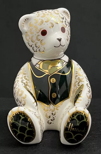 Royal Crown Derby 'Harrods Teddy' Boxed Paperweight Exclusive Ltd.Ed Certificate 3