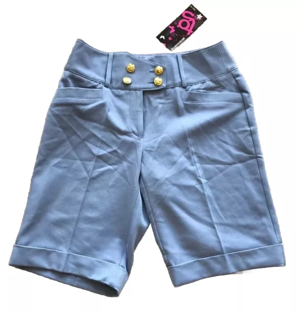 TG PANTALONCINI Ragazze Età 12 - 16 Vita 26 Pollici Blu Pallido