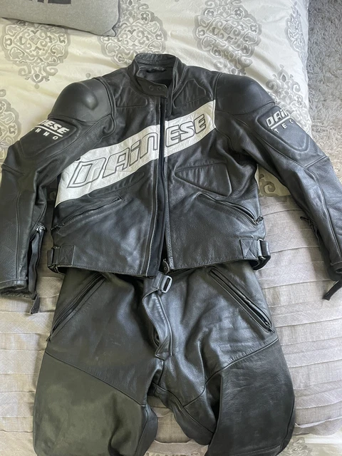 DAINESE MOTORCYCLE SUIT-JACKET and pants--black--size 50 EU 