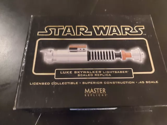 Master Replicas .45 Scaled lightsaber Star Wars Luke Skywalker RotJ Gold SW-300