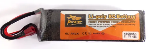 Batterie Li-poly RC Zop Power 4500mAh 11.1V 45C