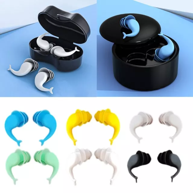 Silicone Swimming Earplugs Anti-noise Noise Canceling Ear Plugs  Unisex