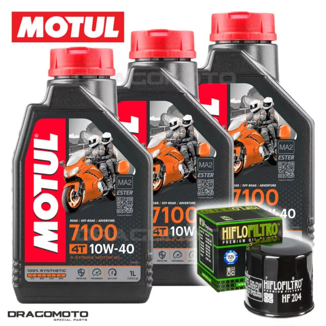 Triumph Tiger 1050 2007-2013 Tagliando Olio Motul 7100 4T 10W-40 3 litri filtro