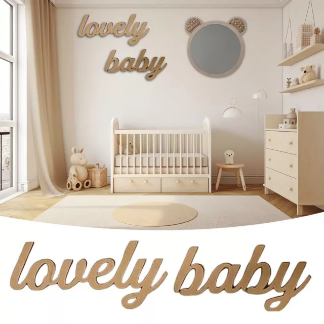 Lovely Baby Letter Baby Room Decoration Wooden Photography Props