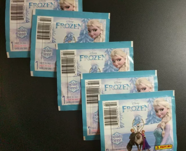 Panini Disney Frozen Enchanted Moments Sticker Packs - 5 Sealed Packs - 2014