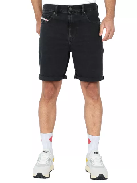 Diesel - Mens Regular Fit Denim Jeans Shorts - D-Strukt-Short 0EHAI