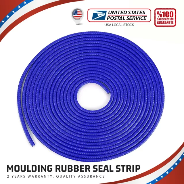 40 Feet Car Door Edge Trim Lock Guard Moulding Rubber Seal Strip Protector Decor