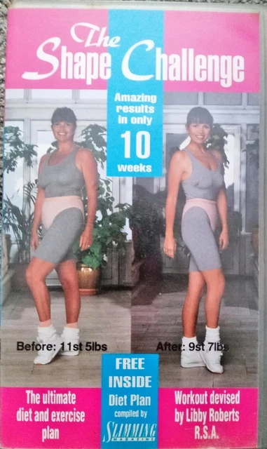 THE SHAPE CHALLENGE + Diet Plan VHS Video Devised By Libby Roberts R.S ...