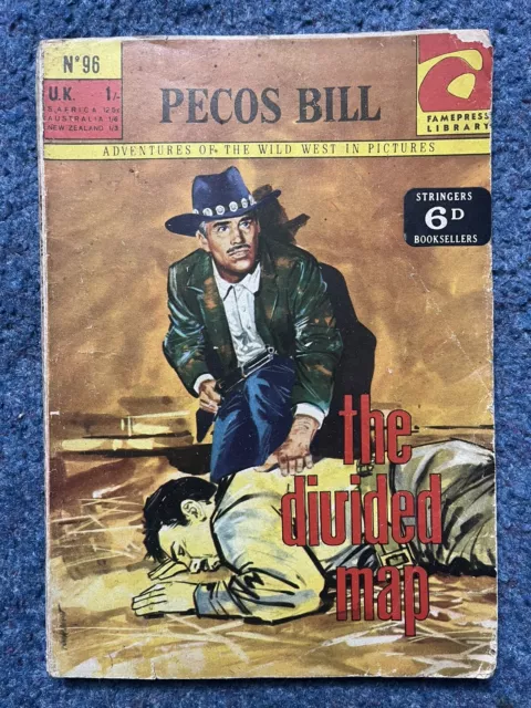 Pecos Bill Wild West Picture Library Comic No. 96 The Divided Map