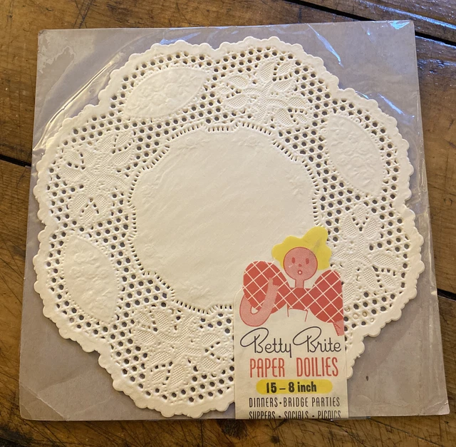 Vintage Antique 1930s 1940s Betty Brite Paper Lace Doilies New Sealed NOS Doily