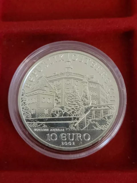 10 Euro Gedenkmünze, Österreich, Schloß Ambras, 2002