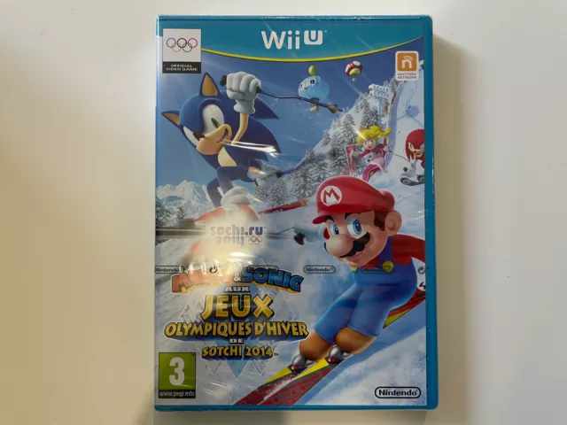 Mario & Sonic aux Jeux Olympiques d'Hiver 2014 nintendo wii U sous blister neuf