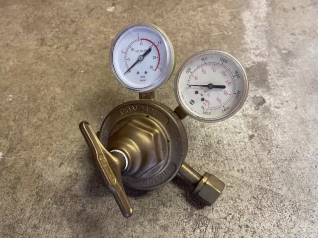 Vtg Victor Equipment Company Compressed Gas Pressure Regulator & Gauges SR-410-A