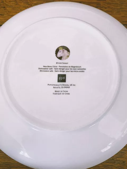 Vicki Sawyer sheep collectable display plate PPD Paperproducts Design 7" 2