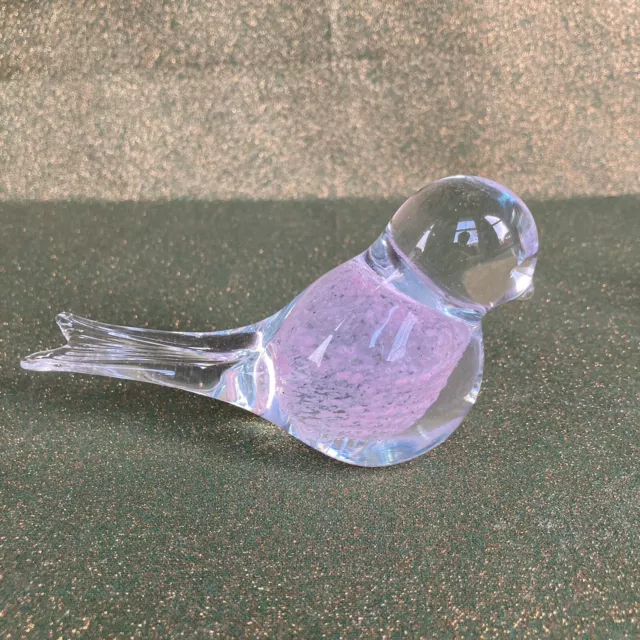 Hand Blown Glass Bird 🐦 Figurine Ornament Paperweight Festive Present Gift  💝