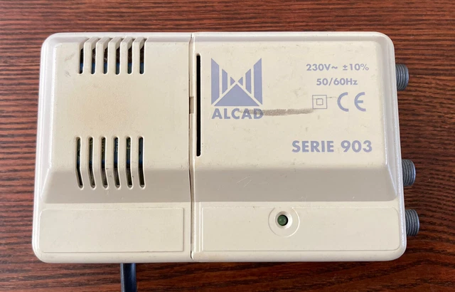 ALCAD SERIE 903 VHF/UHF antenna amplifier ALCAD SERIE 903 230V~ =10% 50 ...