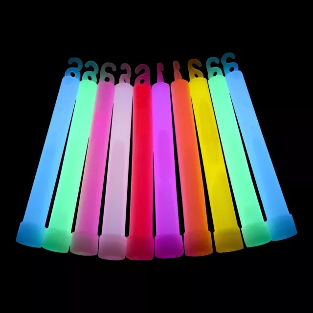 25x 6" Inch Glow Sticks Glowtopia - Individually Wrapped, for All Occasions