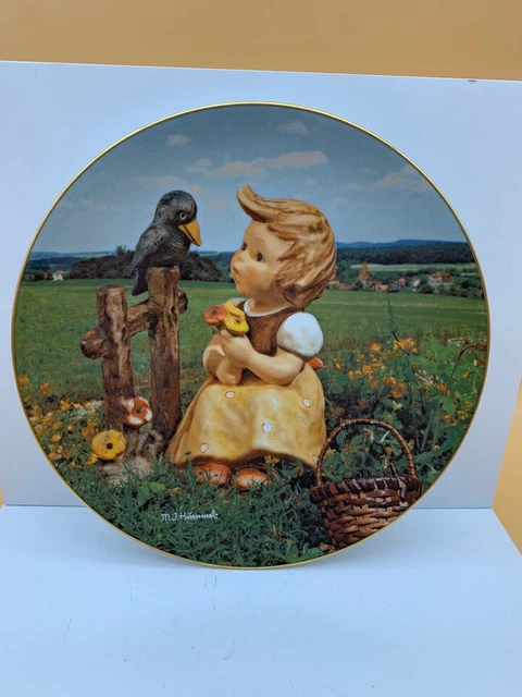 Hummel Figura Plato Placa de Pared 19,5 CM Ø. Estado Perfecto