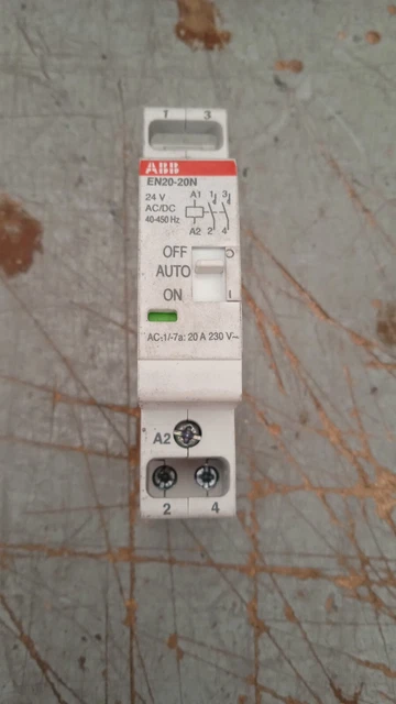 Abb En2020N01 Contattore Modulare Serie En 2No 20A Bobina 24Vac