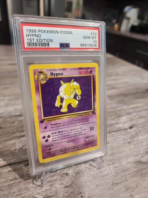 1999 Pokémon Fossil 1st Edition Hypno #23 PSA 10 Gem Mint RARE WOTC