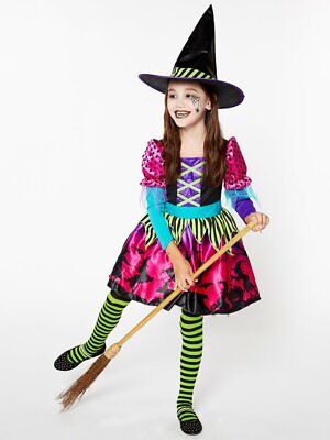 Childs Spellbook Sweetie Fancy Dress Costume Hocus Pocus Witch Halloween Girls