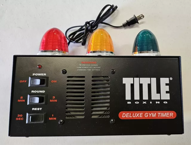 Title Boxing Brand Deluxe Gym Timer Tested Works Well