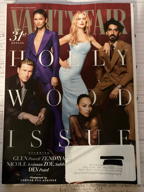 THE 31ST ANNUAL Hollywood Issue Vanity Fair Hollywood 2024/2025 £19.63 ...