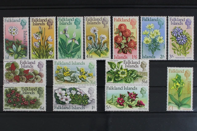 Falklandinseln, MiNr. 161-174, Blumen, postfrisch / MNH - 634381